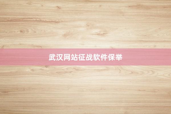 武汉网站征战软件保举